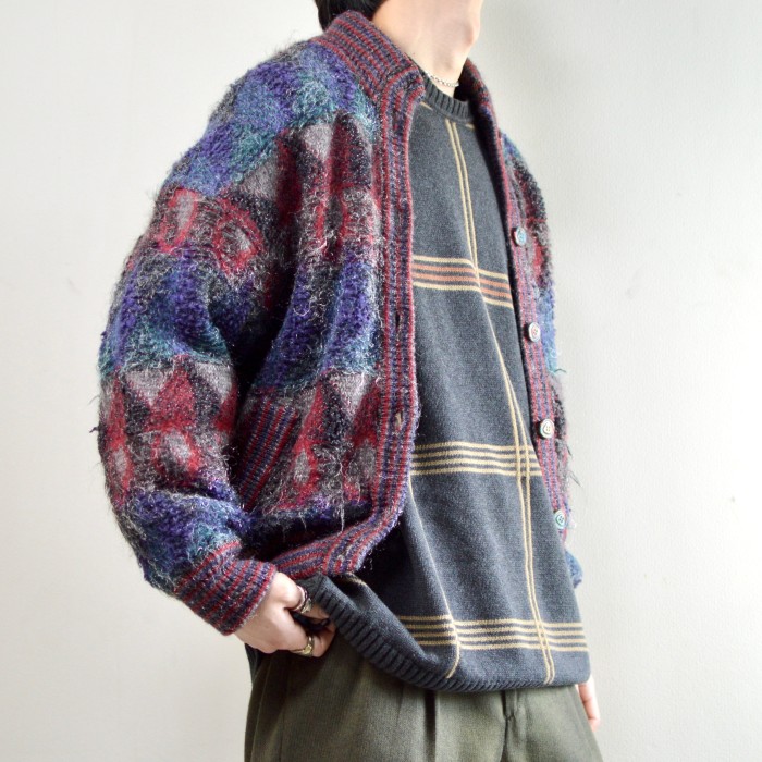 古着 オーバーサイズ ニットブルゾン ブルゾン ニット セーター | Vintage.City 빈티지숍, 빈티지 코디 정보