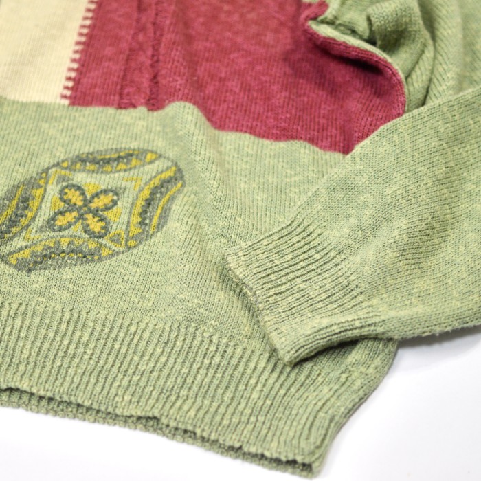 古着 オーバーサイズ デザインニット コットンニット アクリルニット セーター | Vintage.City 빈티지숍, 빈티지 코디 정보