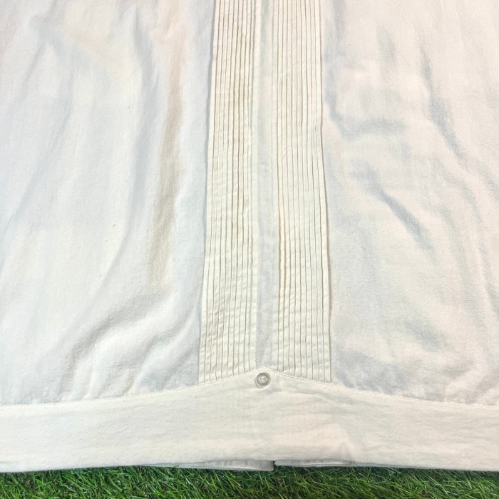 White Color Guayabera Shirt / キューバシャツ Made In Mexico 刺繍 白 コットン Lサイズ メキシコ製 | Vintage.City 빈티지숍, 빈티지 코디 정보