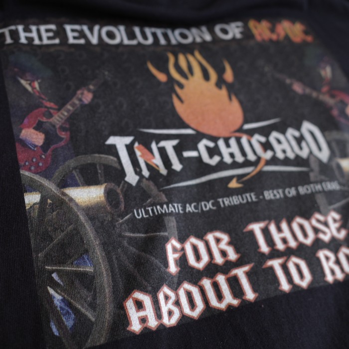 US古着AC/DC 2015年TNT ChicagoバンドTシャツ両面プリント L ロックT バンT海外古着 | Vintage.City 古着屋、古着コーデ情報を発信