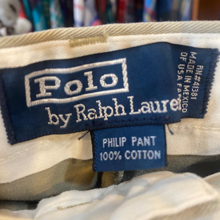 1990's Polo by Ralph Lauren チノパンツ　38×32　チノパン　チノトラウザー　シンプル　大人　お洒落　アメトラ　W38　L32　　030511 | Vintage.City 古着屋、古着コーデ情報を発信