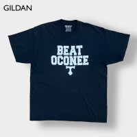 【GILDAN】BEAT OCONEE ロゴ プリント Tシャツ XL ビッグサイズ 半袖 黒t 夏物 US古着 | Vintage.City ヴィンテージ 古着