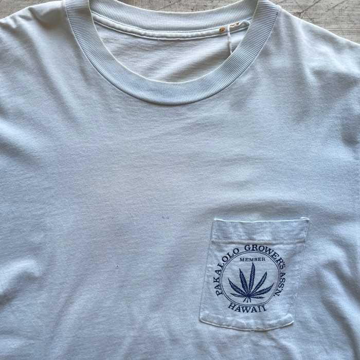 80〜90's マリファナTシャツ ポケットt シングルステッチ 大麻 | www