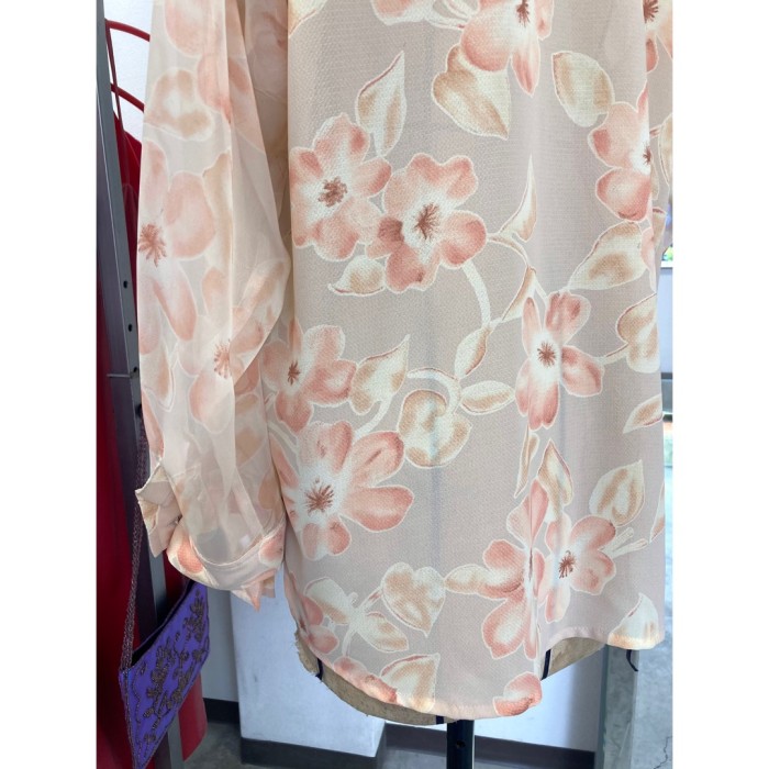 #641 flower pattern shirt / 花柄シアーシャツ | Vintage.City Vintage Shops, Vintage Fashion Trends