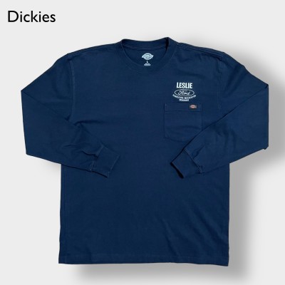 【Dickies】Ford 企業系 企業ロゴ 刺繍ロゴ ロンT 長袖 ポケットTシャツ ポケT ワンポイント LARGE ディッキーズ 車 レスリー フォード US古着 | Vintage.City ヴィンテージ 古着