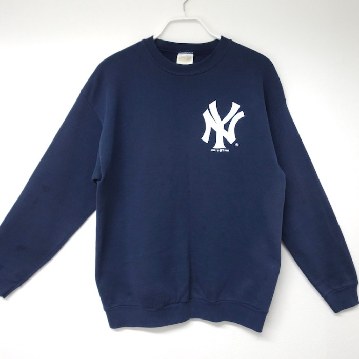 Vintage 90s New York Yankees ニューヨーク ヤンキース オフィシャル スウェット | Vintage.City 빈티지숍, 빈티지 코디 정보