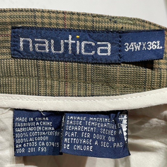 90's “nautica” 2Tuck Chino Trousers | Vintage.City 빈티지숍, 빈티지 코디 정보