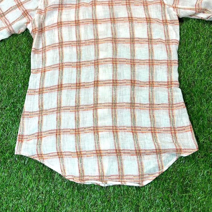 70s JC Penney Embroidery Checked Western Shirt / Vintage ヴィンテージ チェック 半袖 シャツ ウエスタン  刺繍 | Vintage.City 古着屋、古着コーデ情報を発信