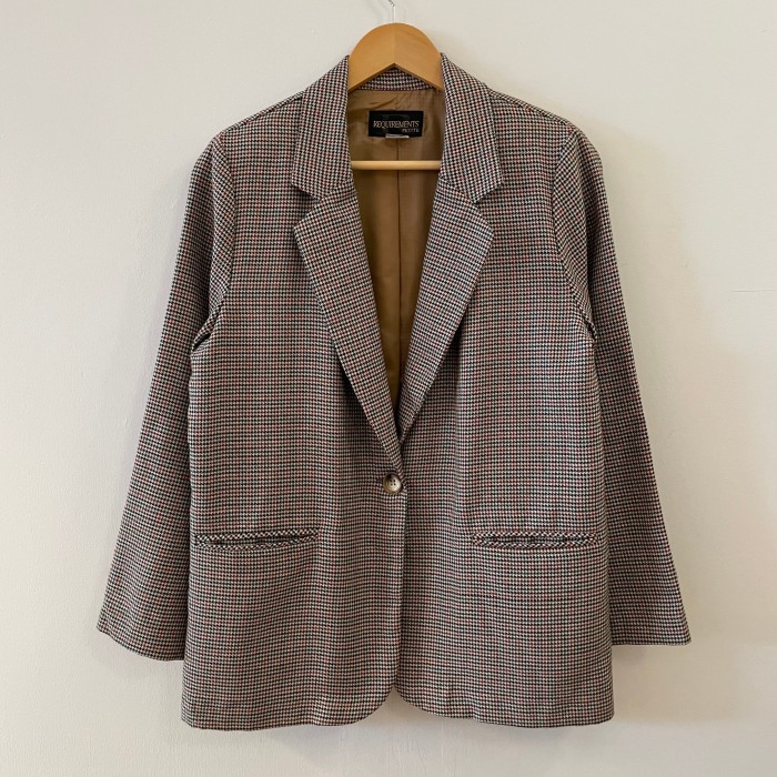 Houndstooth pattern jacket | Vintage.City 古着屋、古着コーデ情報を発信