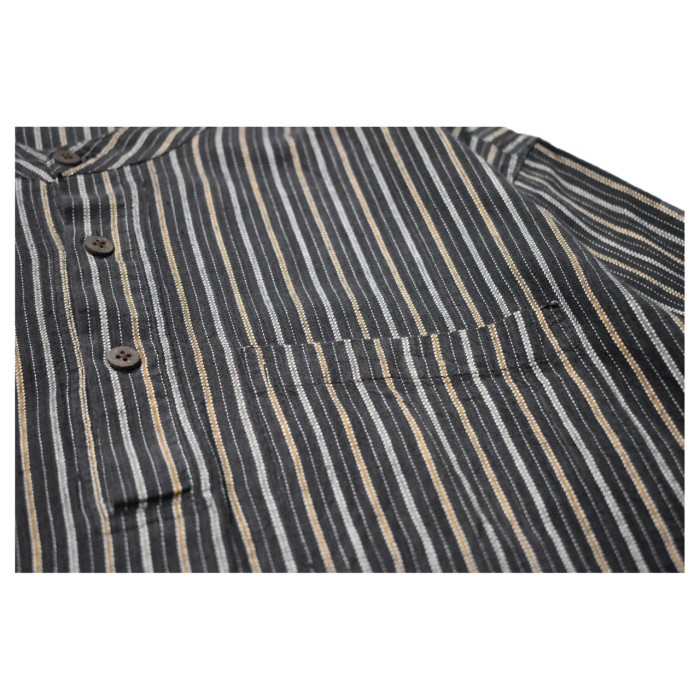 Old Stand Collar Stripe L/S Shirt | Vintage.City Vintage Shops, Vintage Fashion Trends