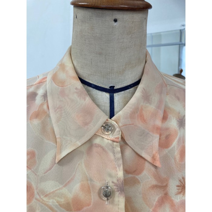 #641 flower pattern shirt / 花柄シアーシャツ | Vintage.City 빈티지숍, 빈티지 코디 정보