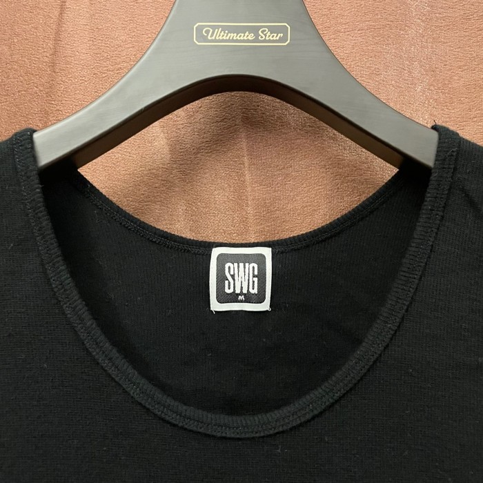 MADE IN JAPAN製 SWAGGER クロスプリントタンクトップ ブラック Mサイズ | Vintage.City 古着屋、古着コーデ情報を発信