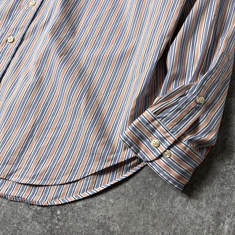 【美品 90s】ラルフローレン BDシャツ ストライプ 刺繍ロゴ スモールポニー