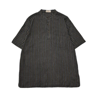 Old Stand Collar Stripe L/S Shirt | Vintage.City ヴィンテージ 古着