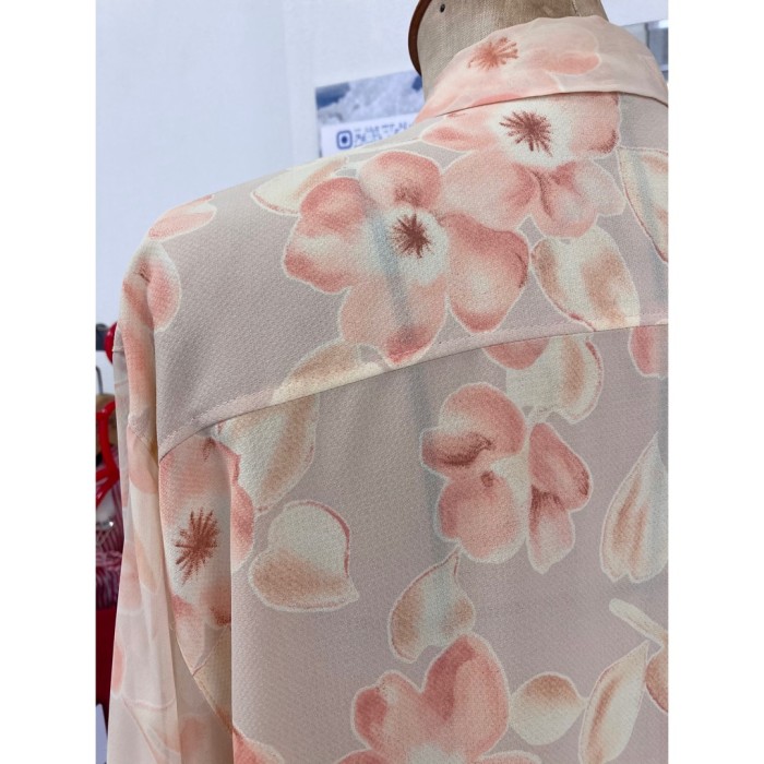 #641 flower pattern shirt / 花柄シアーシャツ | Vintage.City 古着屋、古着コーデ情報を発信