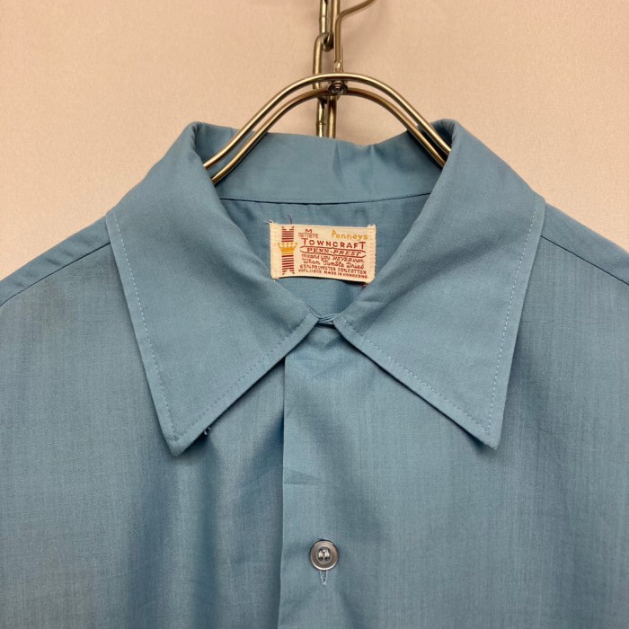 60’s Vintage “TOWNCRAFT” S/S Open Collar Shirt BLUE | Vintage.City 古着屋、古着コーデ情報を発信