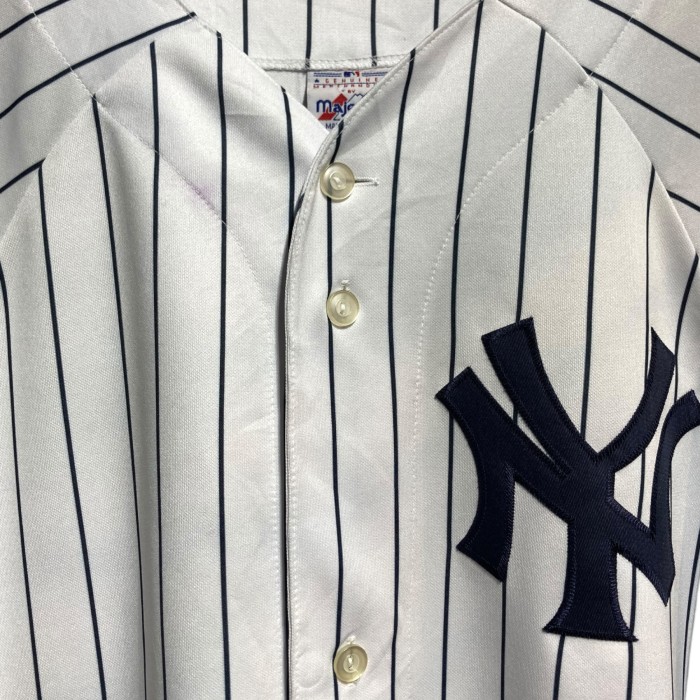 YANKEES ヤンキース Majestic MLB BASEBALL ベースボールシャツ ユニフォーム | Vintage.City 빈티지숍, 빈티지 코디 정보