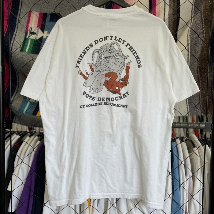 KEBOZ】人気デザイン!! バックプリント ワンポイントロゴ XL Tシャツ