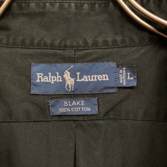 “Ralph Lauren” L/S One Point Shirt BLACK | Vintage.City 古着屋、古着コーデ情報を発信
