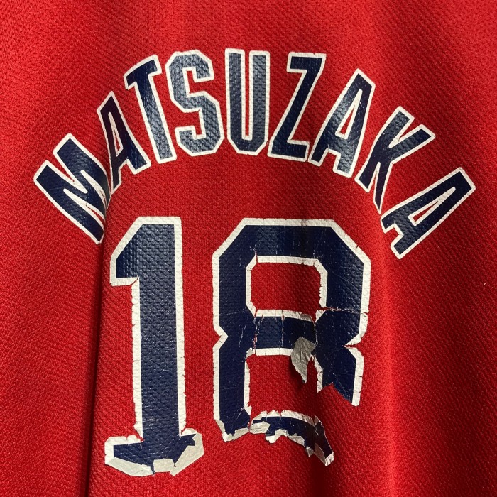 REDSOX レッドソックス 松坂 Majestic MLB BASEBALL ベースボールシャツ ユニフォーム | Vintage.City 빈티지숍, 빈티지 코디 정보
