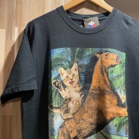 unknown アニマルプリント　猫　馬　半袖Tシャツ A170 | Vintage.City ヴィンテージ 古着