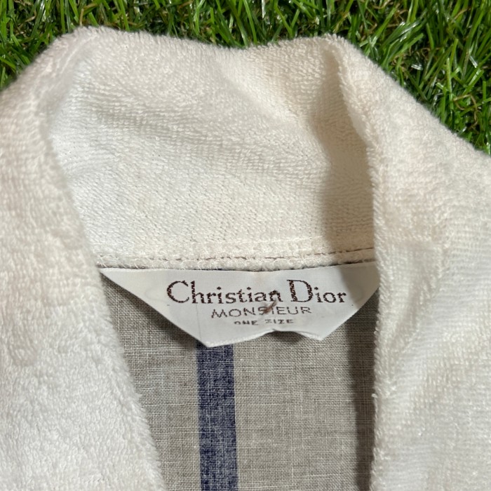 Christian Dior Striped Gown / Vintage ヴィンテージ 古着 ストライプ ガウン ディオール ベージュ | Vintage.City 古着屋、古着コーデ情報を発信