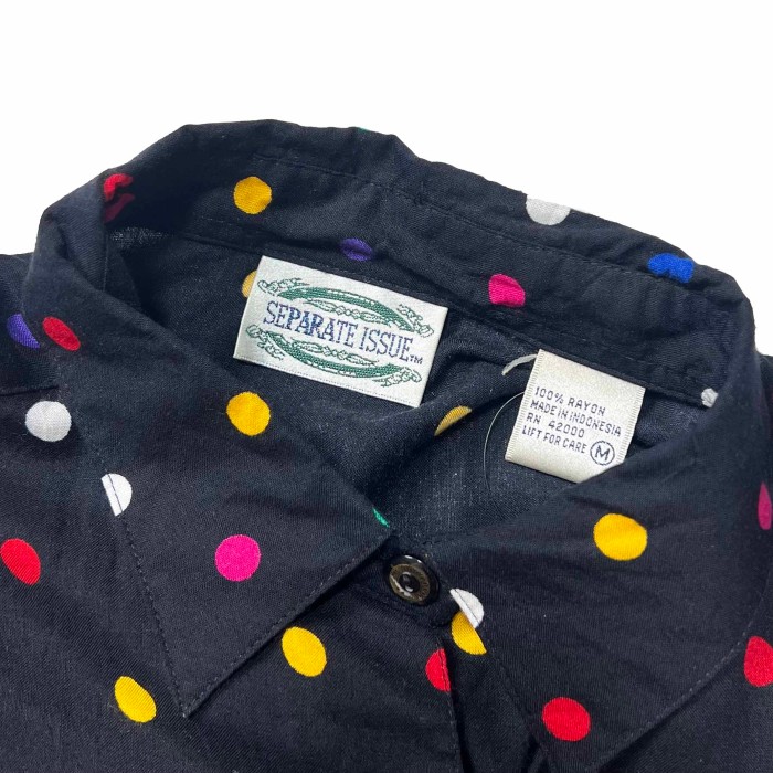 カラフルドット 総柄H/Sシャツ | Vintage.City 古着屋、古着コーデ情報を発信