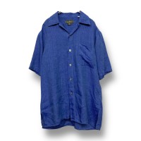 “Ermenegildo Zegna” S/S Open Collar Linen Shirt 「Made in ITALY」 | Vintage.City ヴィンテージ 古着