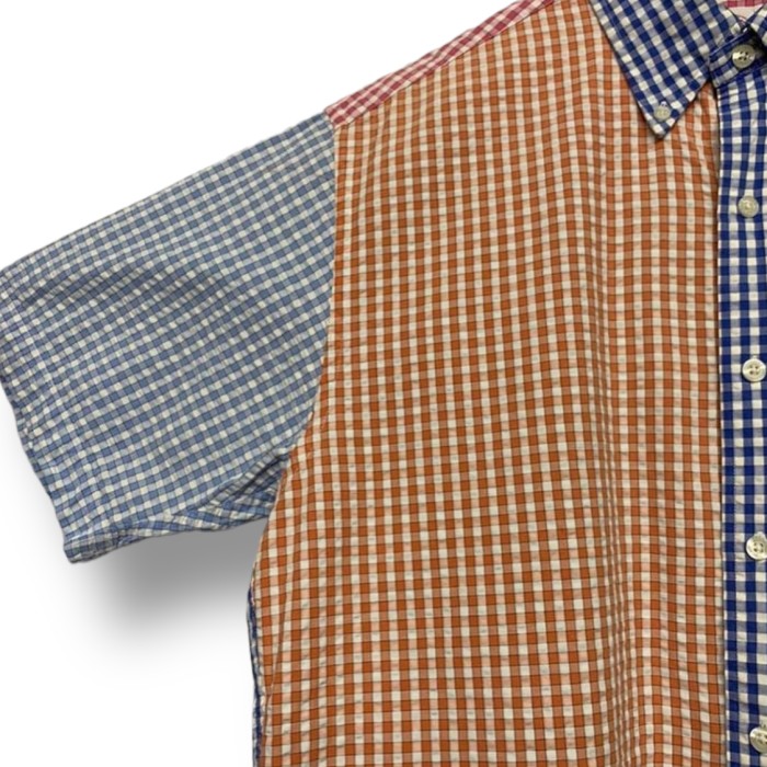 “Brooks Brothers” S/S Crazy Pattern Seersucker Shirt | Vintage.City 古着屋、古着コーデ情報を発信