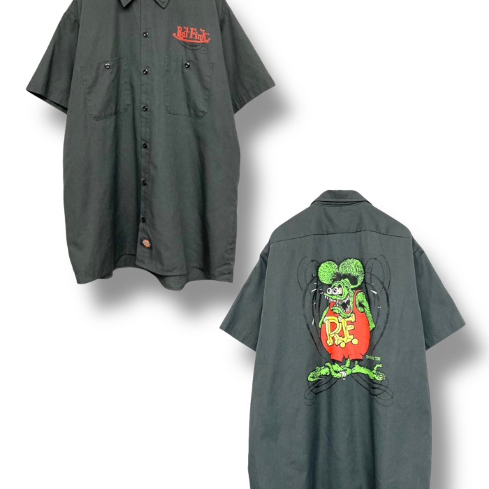 Rat Fink” S/S Work Shirt | Vintage.City