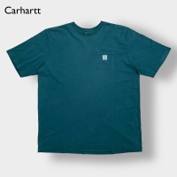 【Carhartt】3XL ビッグシルエット ポケットTシャツ ポケT カーハート 深緑 ディープグリーン US古着 | Vintage.City ヴィンテージ 古着