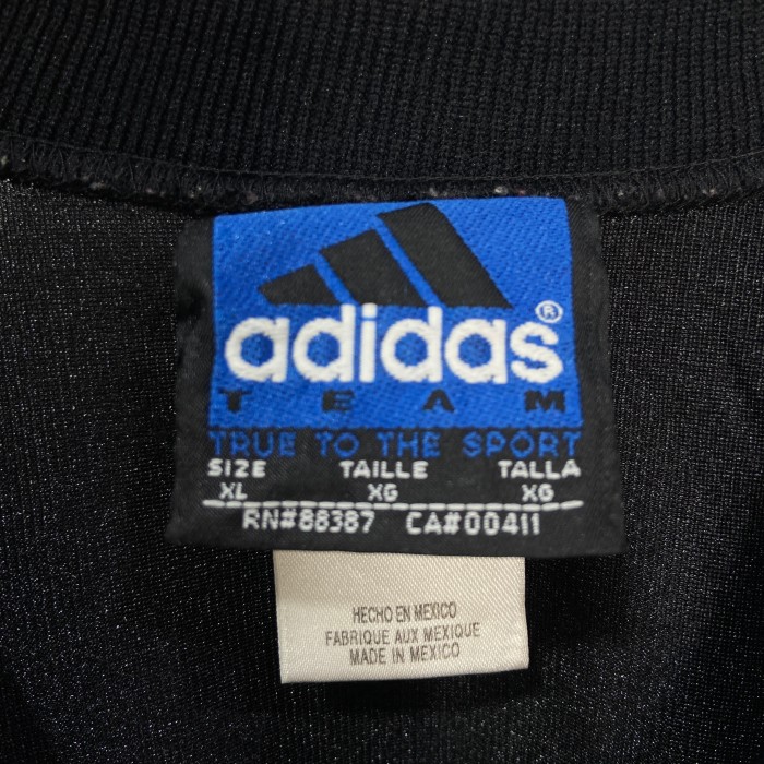 90s adidas ゲームメッシュTシャツ パフォーマンスロゴ ブラック XL | Vintage.City 古着屋、古着コーデ情報を発信