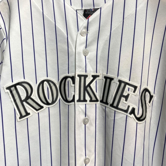 ROCKIES ロッキーズ Majestic MLB BASEBALL ベースボールシャツ