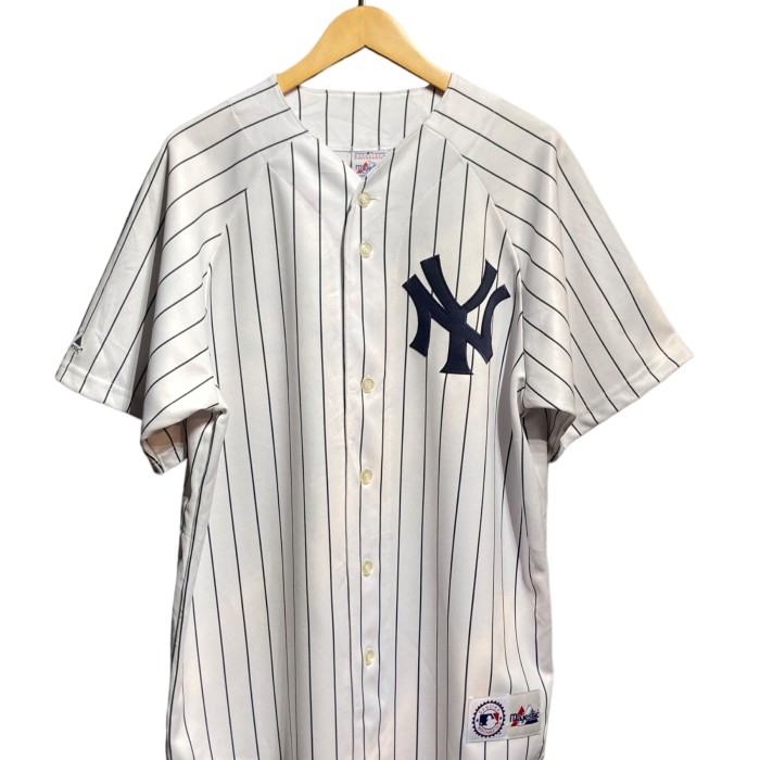 YANKEES ヤンキース Majestic MLB BASEBALL ベースボールシャツ ユニフォーム | Vintage.City 빈티지숍, 빈티지 코디 정보