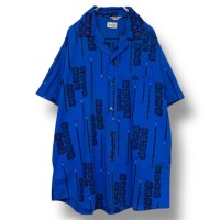 50’s-60’s vintage “Henry Amber” S/S Writing Brush Pattern Shirt | Vintage.City ヴィンテージ 古着
