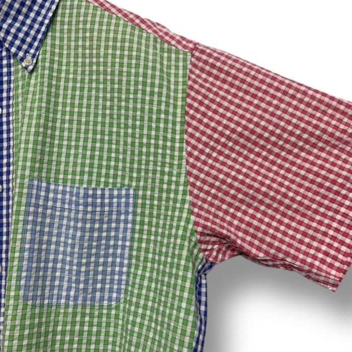 “Brooks Brothers” S/S Crazy Pattern Seersucker Shirt | Vintage.City Vintage Shops, Vintage Fashion Trends