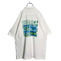 90s nautica S/S bigsized backprint shirt | Vintage.City ヴィンテージ 古着
