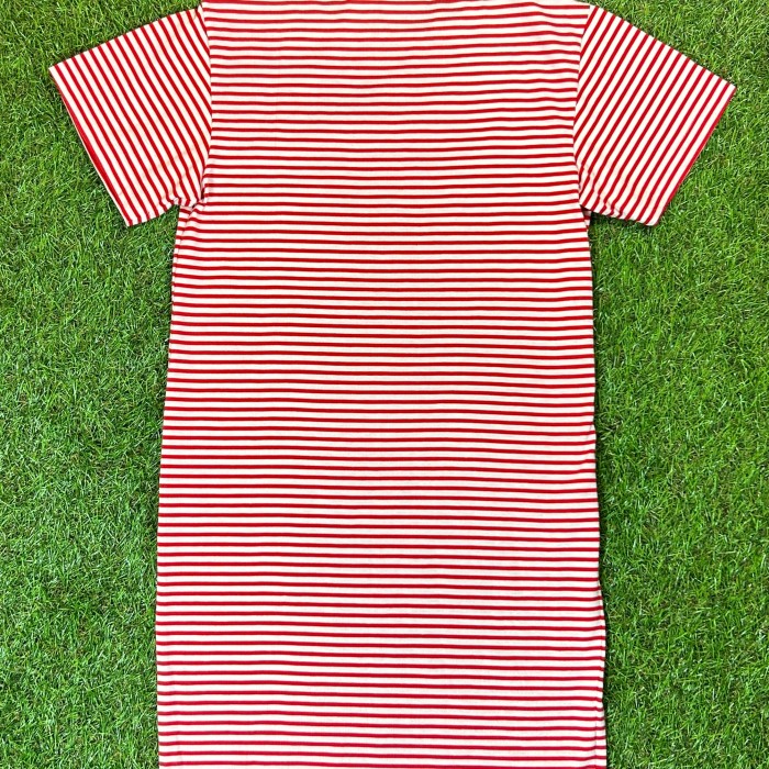 80s-90s HANG TEN Striped T-Shirt Dress / Made In USA 古着 Tシャツ ワンピース ボーダー 赤 レッド ハンテン | Vintage.City 古着屋、古着コーデ情報を発信