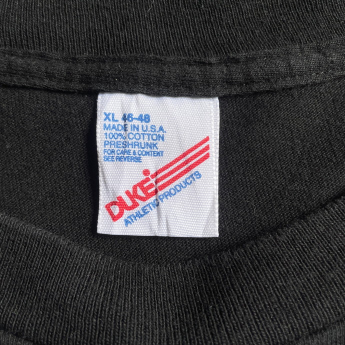 90年代 USA製 DUKE シングルステッチ 無地 ブランクTシャツ メンズXL