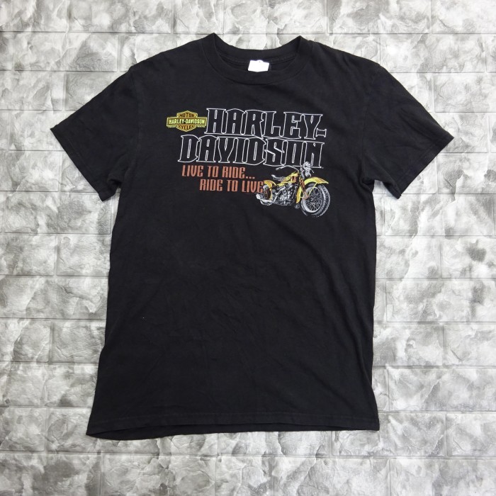 ハーレーダビットソン 半袖Tシャツ M ブラック バックプリント 馬 バイク 黒 7922 | Vintage.City 빈티지숍, 빈티지 코디 정보