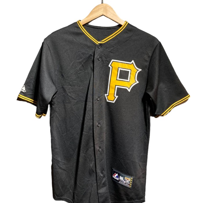 PIRATES パイレーツ Majestic MLB BASEBALL ベースボールシャツ ユニフォーム | Vintage.City 古着屋、古着コーデ情報を発信