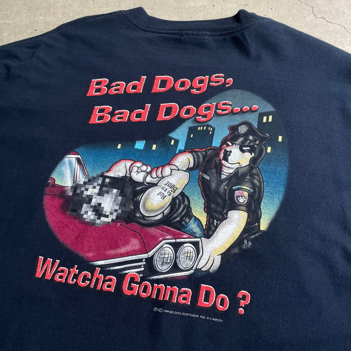 ビッグサイズ 90年代 BIG DOGS BAD BOYS パロディ バック ...