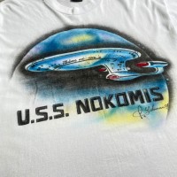 ビッグサイズ 90年代 USA製 U.S.S.NOKOMIS 宇宙船 エアブラシ アート プリントTシャツ メンズ2XL | Vintage.City ヴィンテージ 古着