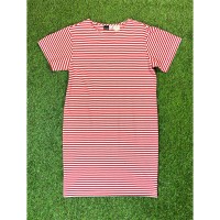 80s-90s HANG TEN Striped T-Shirt Dress / Made In USA 古着 Tシャツ ワンピース ボーダー 赤 レッド ハンテン | Vintage.City ヴィンテージ 古着