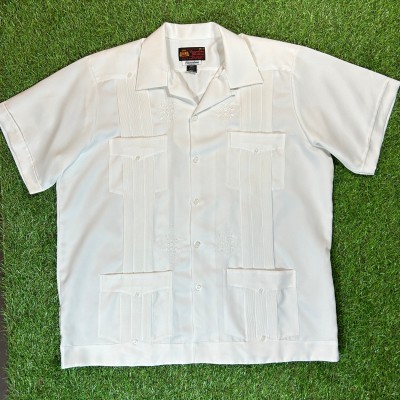 80s White Guayabera Shirt / キューバシャツ Made In Mexico Vintage ヴィンテージ 刺繍 白 ホワイト メキシコ製 | Vintage.City ヴィンテージ 古着