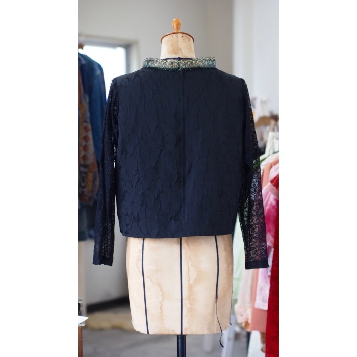 #655 ruffle blouse / フリル ブラウス 袖レース | Vintage.City 古着屋、古着コーデ情報を発信