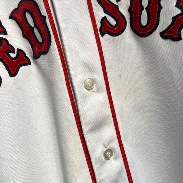 REDSOX レッドソックス Majestic MLB BASEBALL ベースボールシャツ ユニフォーム | Vintage.City 빈티지숍, 빈티지 코디 정보