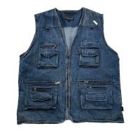 1990's denim vest #B477 | Vintage.City ヴィンテージ 古着