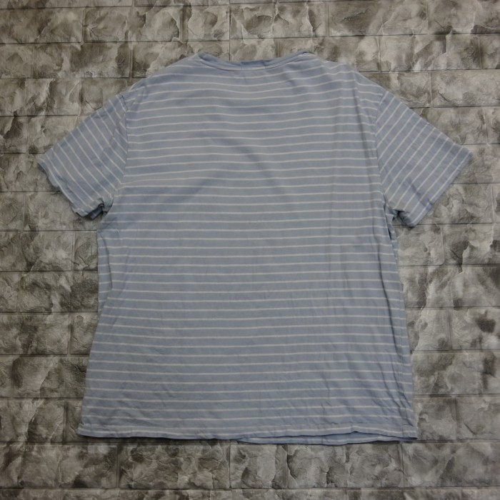ラルフローレン Tシャツ L ライトブルー ボーダー 胸ポケ クラシックフィット 7930 | Vintage.City 古着屋、古着コーデ情報を発信