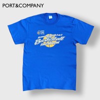 【PORT&COMPANY】3on3 バスケットボール Tシャツ ロゴ バックプリント ブルー basketball 半袖 夏物 US古着 | Vintage.City ヴィンテージ 古着